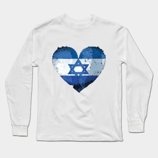 flag of israel Long Sleeve T-Shirt